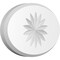 Ekena Millwork Standard Dalton Flower Rosette With Beveled Edge, 8"W x 5 1/4"H x 3/4"P ROSP080X053X075DAL10 - alternate 1